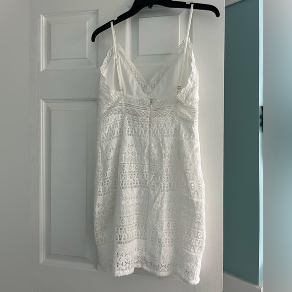 Lush White Eyelet Dress Size Small - Picture 3 of 3